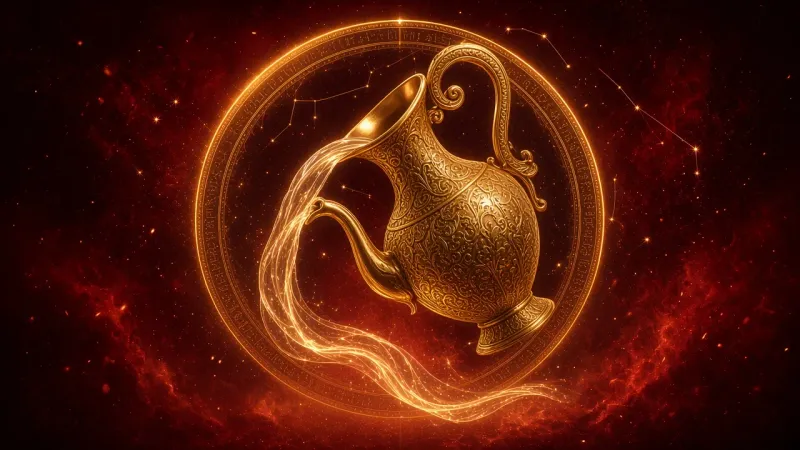 Aquarius (Kumbh) zodiac sign artwork