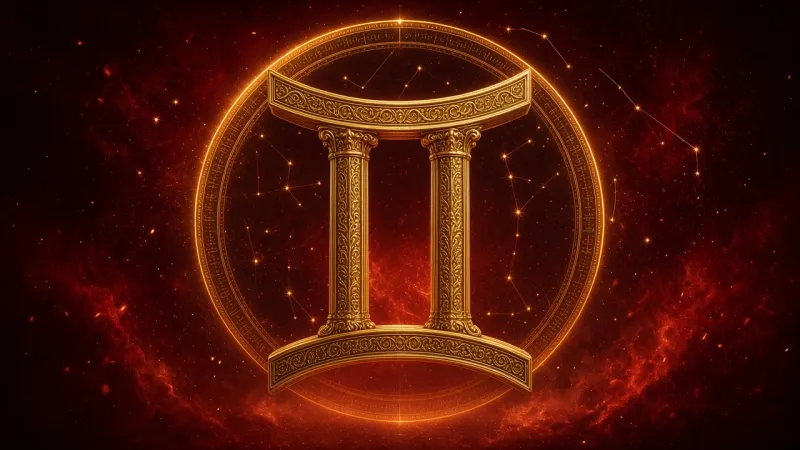 Gemini (Mithun) zodiac sign artwork