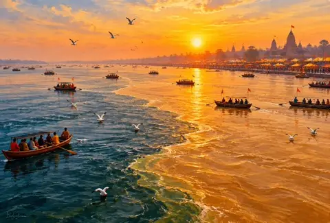 Sunrise and Sunset Today in Allahabad (Prayagraj): allahabad illustration