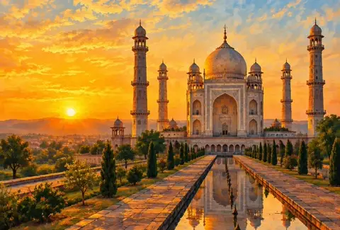 Sunrise and Sunset Today in Aurangabad: aurangabad illustration