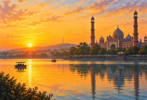 Sunrise and Sunset Today in Bhopal: bhopal illustration