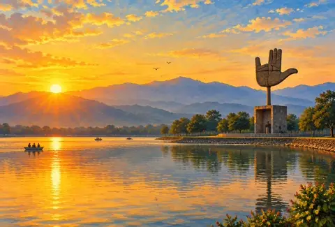 Sunrise and Sunset Today in Chandigarh: chandigarh illustration