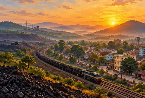 Sunrise and Sunset Today in Dhanbad: dhanbad illustration