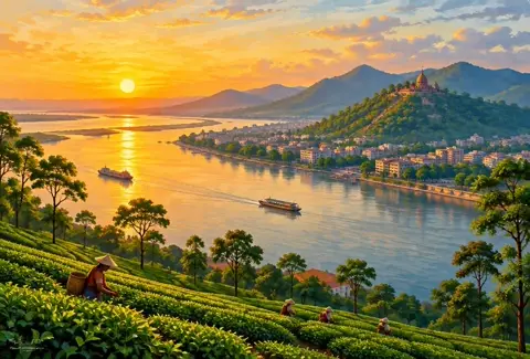 Sunrise and Sunset Today in Guwahati: guwahati illustration