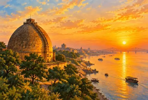 Sunrise and Sunset Today in Patna: patna illustration
