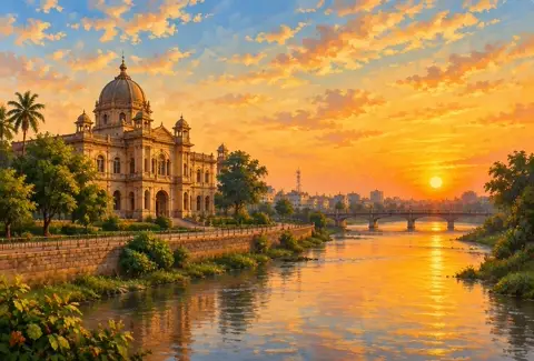 Sunrise and Sunset Today in Rajkot: rajkot illustration
