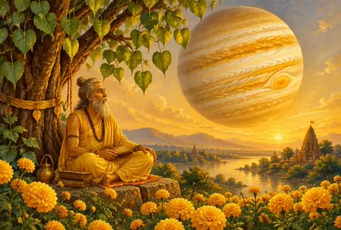 Jupiter in the 3rd House (Guru in Sahaja Bhava): jupiter illustration