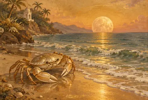 Moon in Cancer (Chandra in Kark Rashi): cancer illustration