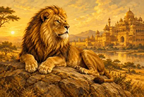 Mars in Leo (Mangal in Simha Rashi): leo illustration